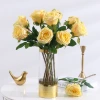 Artificial flowers with a wet texture and high-end touch, rose, European-style home living room dining table decoration, wedding decoration, European moon rose Application Scenario